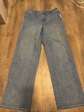 Michael Kors Light Blue Wide Leg Jeans